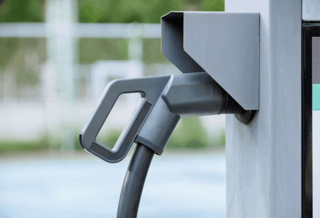 An EV charging infrastructure that has been installed without any difficulties. 